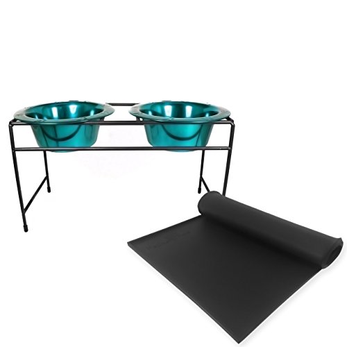 Algopix Similar Product 10 - Platinum Pets 2 Cup Modern Double