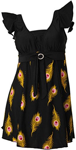 Wantdo Women's One Piece Dress Swimsuit Cover Up Swimwear Bathing Wear Dress