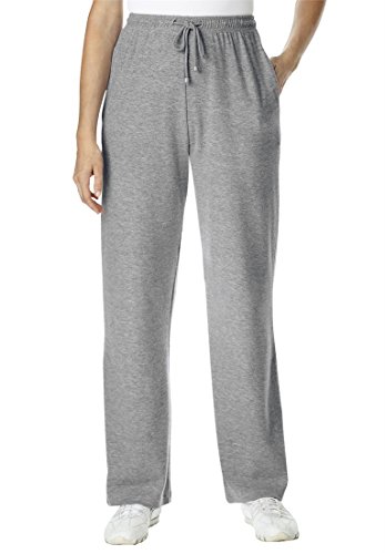 Woman Within Women's Plus Size Sport Knit Drawstring Elastic Waist Sweat Pants
