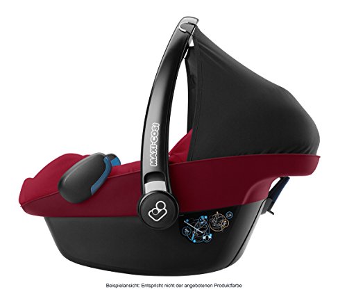 Maxi-Cosi Babyschale Pebble, bis ca. 12 Monate (0-13 kg), ISOFIX-Installation mit Maxi-Cosi Basisstation (separat erhältlich), Innovatives Gurtsystem erleichtert An- und Abschnallen, black crystal -