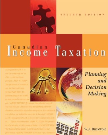 Canadian Income Taxation by William J. Buckwold