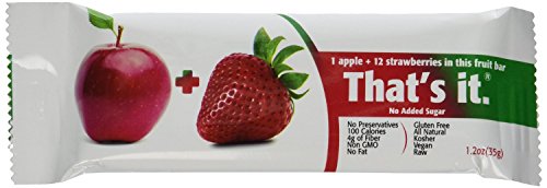 That's It Fruit Bars, Apple/Strawberry, 12 Count