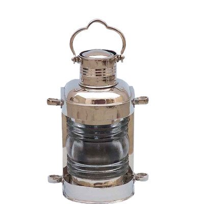 Masthead Oil Lamp Size: 14" H x 8" W x 6" D, Finish: Chrome