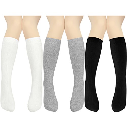 Algopix Similar Product 18 - Little Girls Cable Knit Knee High
