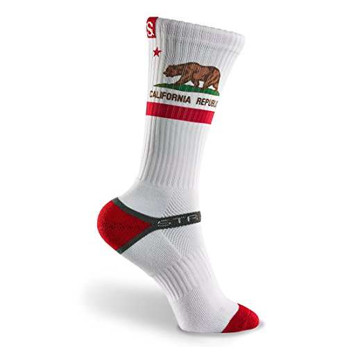 California Republic Socks Red/Brown by Strideline