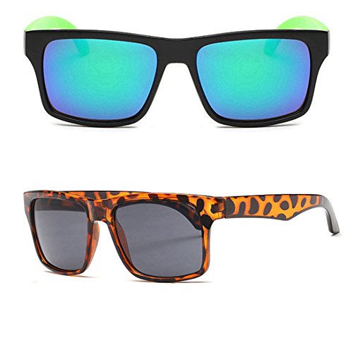 Super Clean Revo Lens Black Out Dark Frame Quality Sports Shades Designer Fashion Sunglasses with Colorful Mirrored Lens