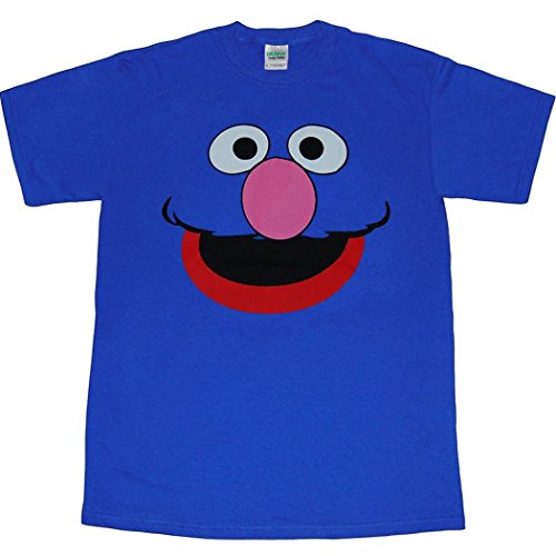 Sesame Street Grover Face T-Shirt-X-Large
