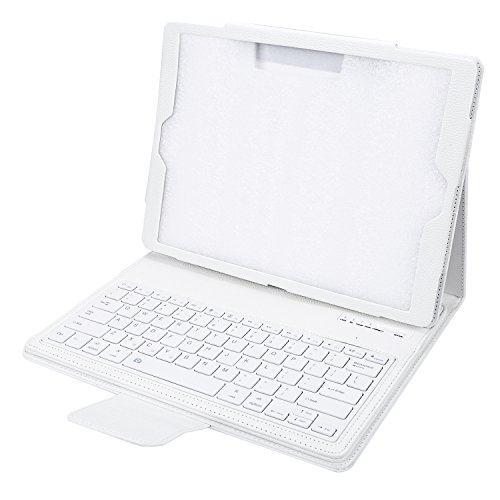 NEWSTYLE Apple iPad Pro 12.9 Keyboard Case - Premium Muti-angle Stand Folio Cover Case with Slim Magnetically Detachable Bluetooth Keyboard For Apple iPad Pro 12.9