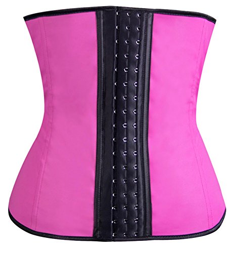 

Imilan Steel Boned Black Wedding Dress Underwear Corset Latex Elastic Waist Shaper