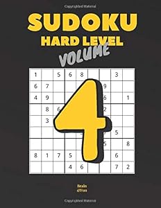 Sudoku Hard Level Volume 4: 200 Hard Puzzles Book for Adults, Seniors and Boys. Large Print Format (8.5x11).