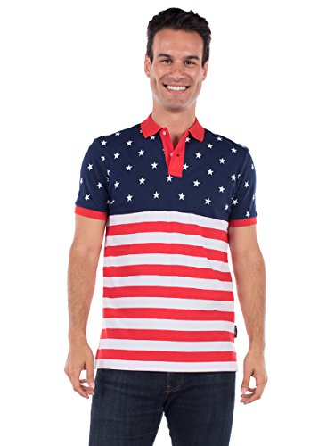 Men's American Flag Polo Shirt