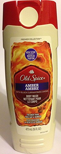 Old Spice Body Wash - Fresher Collection - Amber - Fresher Than Tree Sap & Danger - Net Wt. 16 FL OZ (473 mL) Each - Pack of 2
