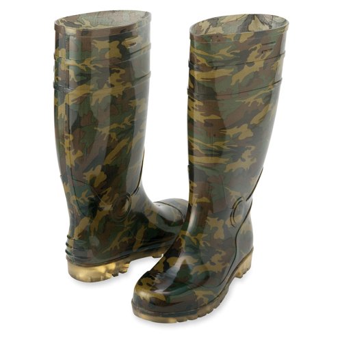 TULTEX（タルテックス） #AZ-65901 《先芯なしタイプ、耐油底》 迷彩長靴 グリーン 25.0cm