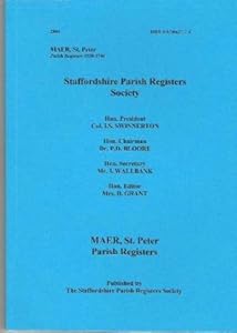 Staffordshire Parish Registers Society,Maer,St. Peter,1558-1746