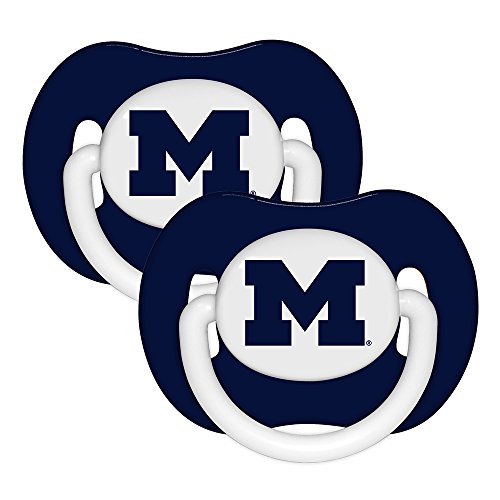 Baby Fanatic Pacifier (2 Pack) - University of Michigan Team Colors