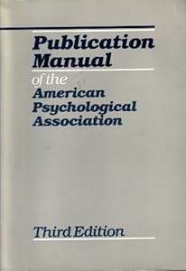 Publication Manual of the American Psychological Association
