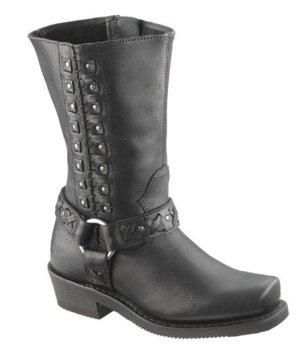 

Harley-Davidson® Wolverine® Women's Auburn Black Harness 9-Inch Motorcycle Boots. D85431