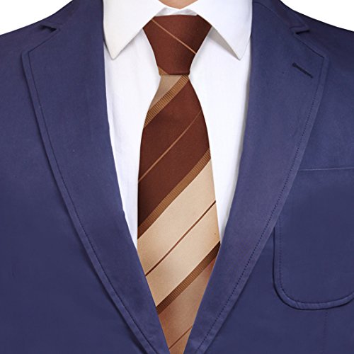 Algopix Similar Product 12 - YG CID00810 Brown Designer Ties Men