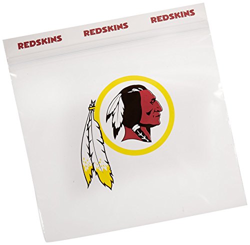 Spectrum 5815-20009 NFL Plastic Washington Redskins Sandwich Press to Close Bag (Pack of 50)