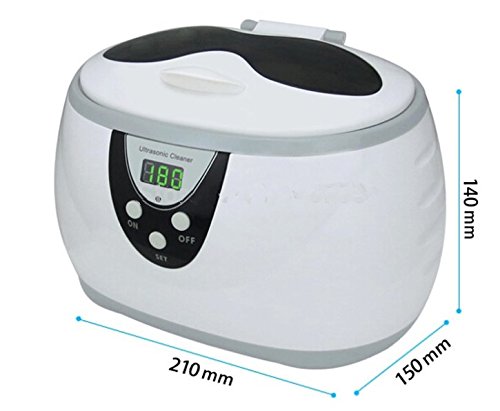 

GOWE 50W Household Digital Ultrasonic Cleaner Bath 600ML With Free Basket and Watch Frame