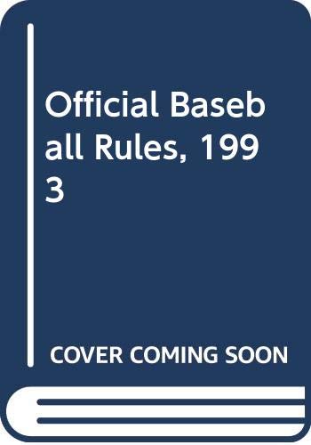 Official Baseball Rules, 1993 by Sporting News
