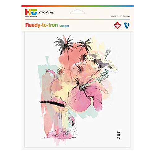 Algopix Similar Product 5 - Iron On Designs 8.5"x7.5" (Flamingo)