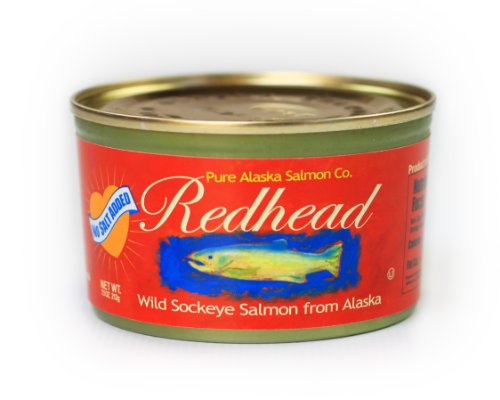 No Salt Added Wild Alaska Redhead Sockeye Salmon (12) 7.5 Oz Cans
