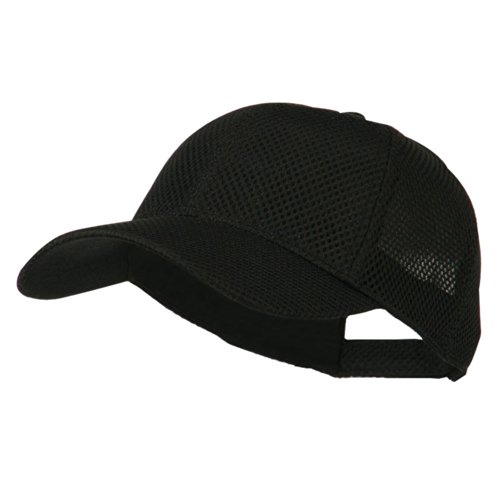 Air Mesh Polyester Cap - Black