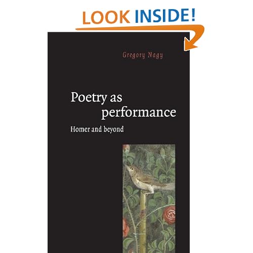 Poetry as Performance: Homer and Beyond