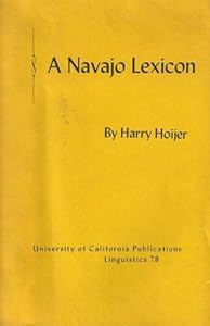 A Navajo Lexicon by Harry Hoijer