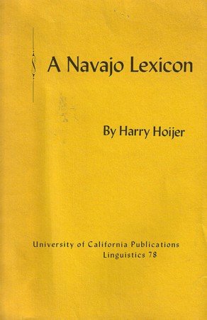 A Navajo Lexicon by Harry Hoijer