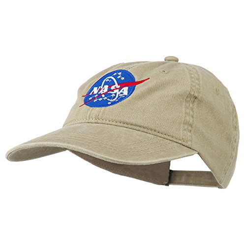 NASA Insignia Embroidered Pigment Dyed Cap - Khaki