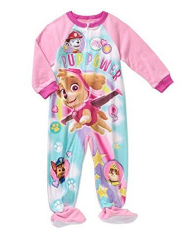 Paw Patrol Skye Top Pups Pup Power Girls Footed Pajamas Blanket Sleeper