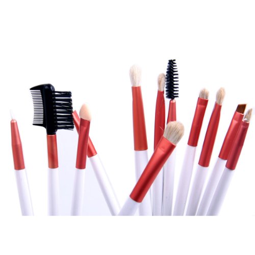 

SODIAL(R) Professional goat hair and nylon makeup Brush Set with Faux Leather Pouch, 20-Piece For Eye Shadow, Blush, Eyeliner......