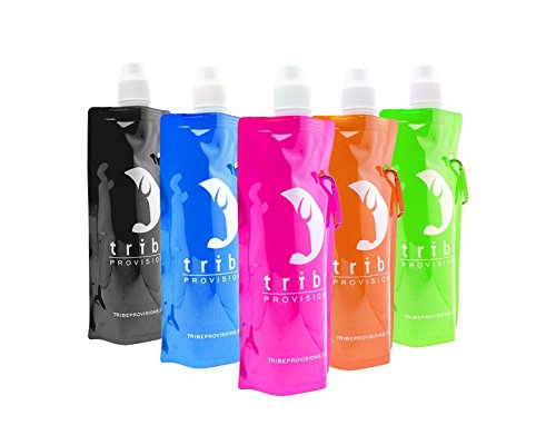 Tribe Provisions Flex - Eco-friendly Collapsible Adventure Water Bottle (3-pack)