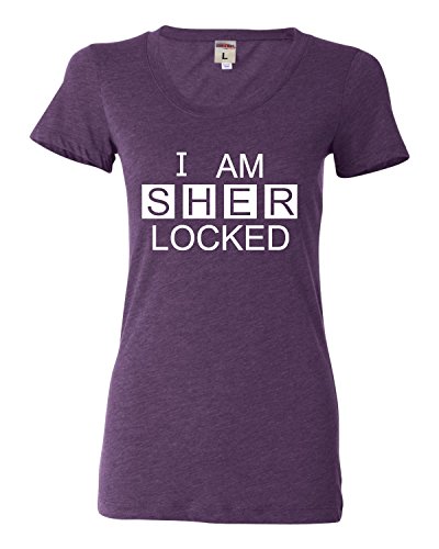 Womens I Am Sherlocked Sherlock Holmes Inspired Tri-Blend Short Sleeved T-shirt