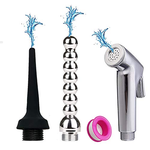 Algopix Similar Product 13 - ENECLEAN 3 Handheld Heads Enema Shower