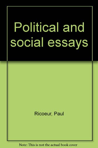 Political and Social Essays by Paul Ricoeur