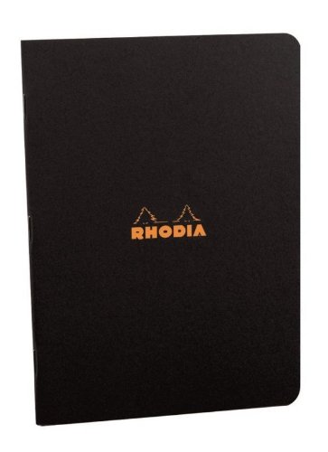 Rhodia Staplebound Notebook 6x8.25 Black