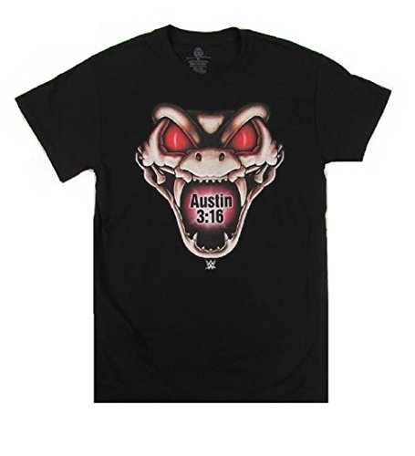 WWE Stone Cold Steve Austin 3:16 Rattlesnake T-shirt-Black