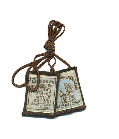 Vatican Approved Best Brown Mt. Carmel Scapular 100% Wool & Hand- Made in USA