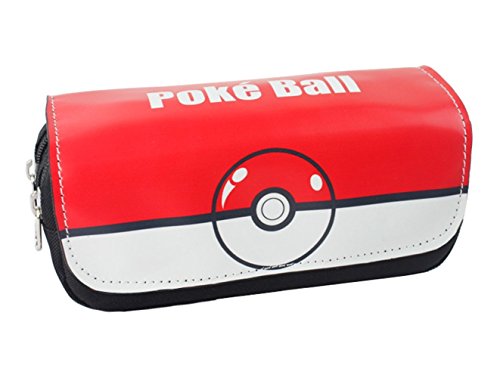 Cartoon Anime Pokemon Pokeball Pencil Case Large Capacity Pencil Multi-layer Pen Bag/Pencil Holder