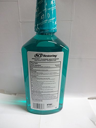 act total care mouthwash mild mint anticavity fluoride , 33.
