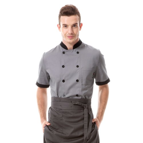 Cheflife colored unisex chef uniforms short sleeve coat