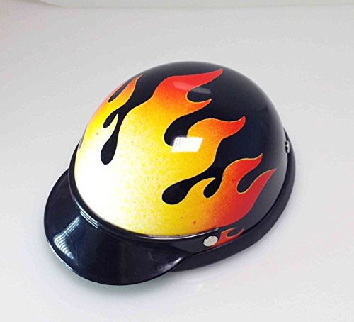 Helmet for Biker Dogs, Cats and Small Pets, Costume, Pet Accessory - Flame