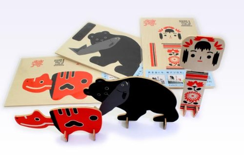 薄型民芸 木彫りの熊