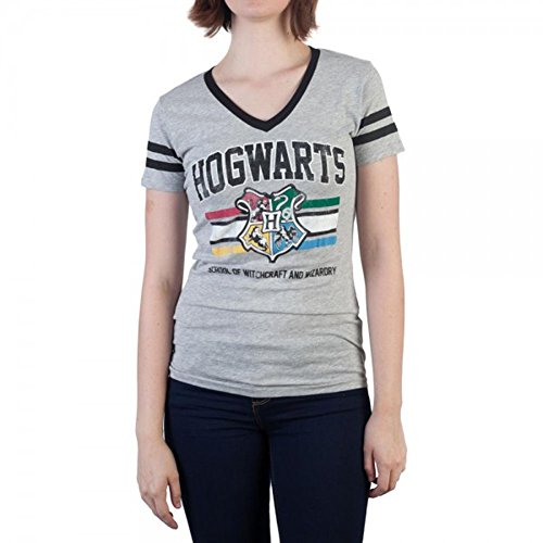 Harry Potter Hogwarts Crest V-Neck Raglan