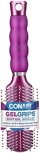 Conair Gel Grips Soft Handle All Purpose Hair Brush, Color May Vary 1 ea
