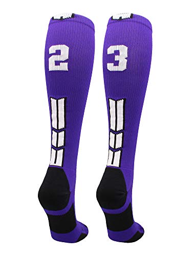 Algopix Similar Product 19 - MadSportsStuff Player Id Number Socks