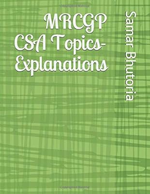MRCGP CSA Topics - Explanations